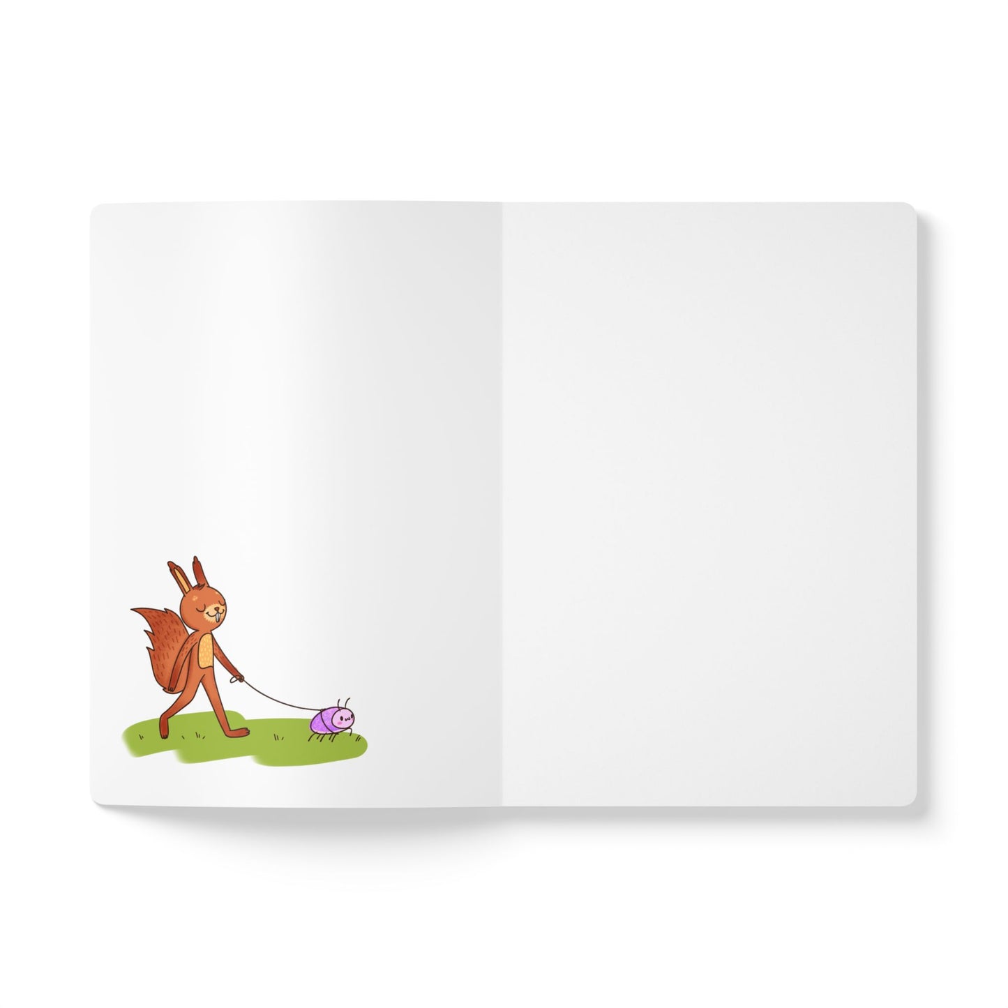 Cute Momo Softcover Notebook