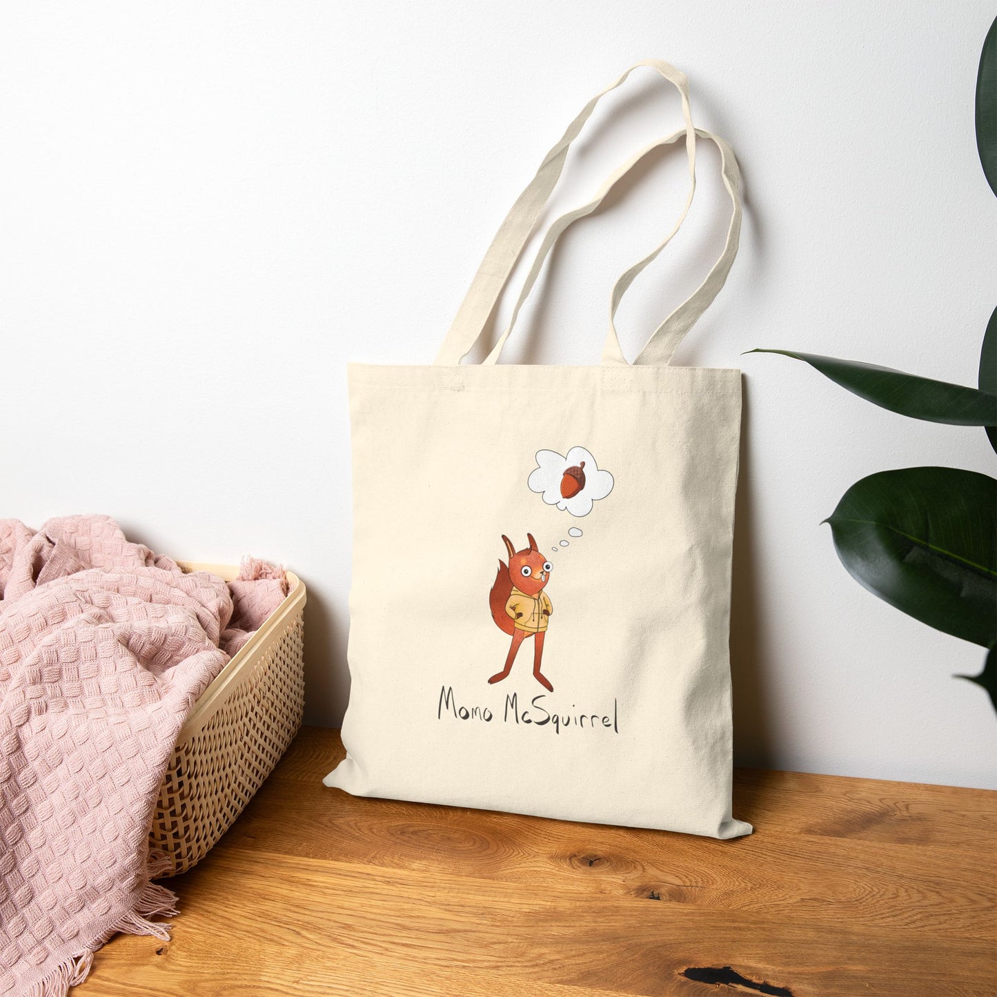 Momo Cotton Canvas Tote Bag