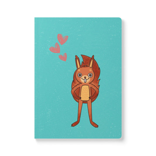 Cute Momo Softcover Notebook