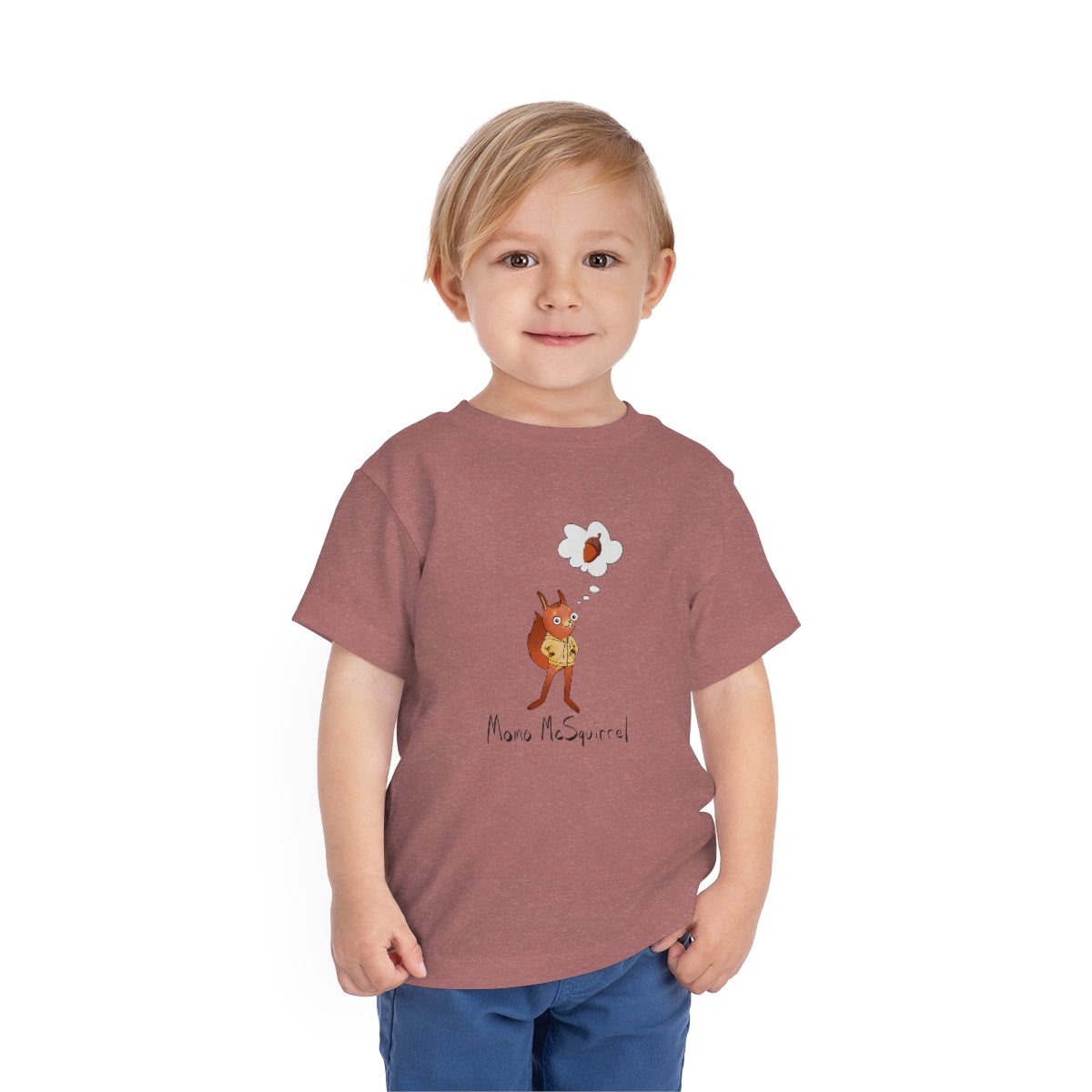 Little Kid Momo McSquirrel Jersey Tee