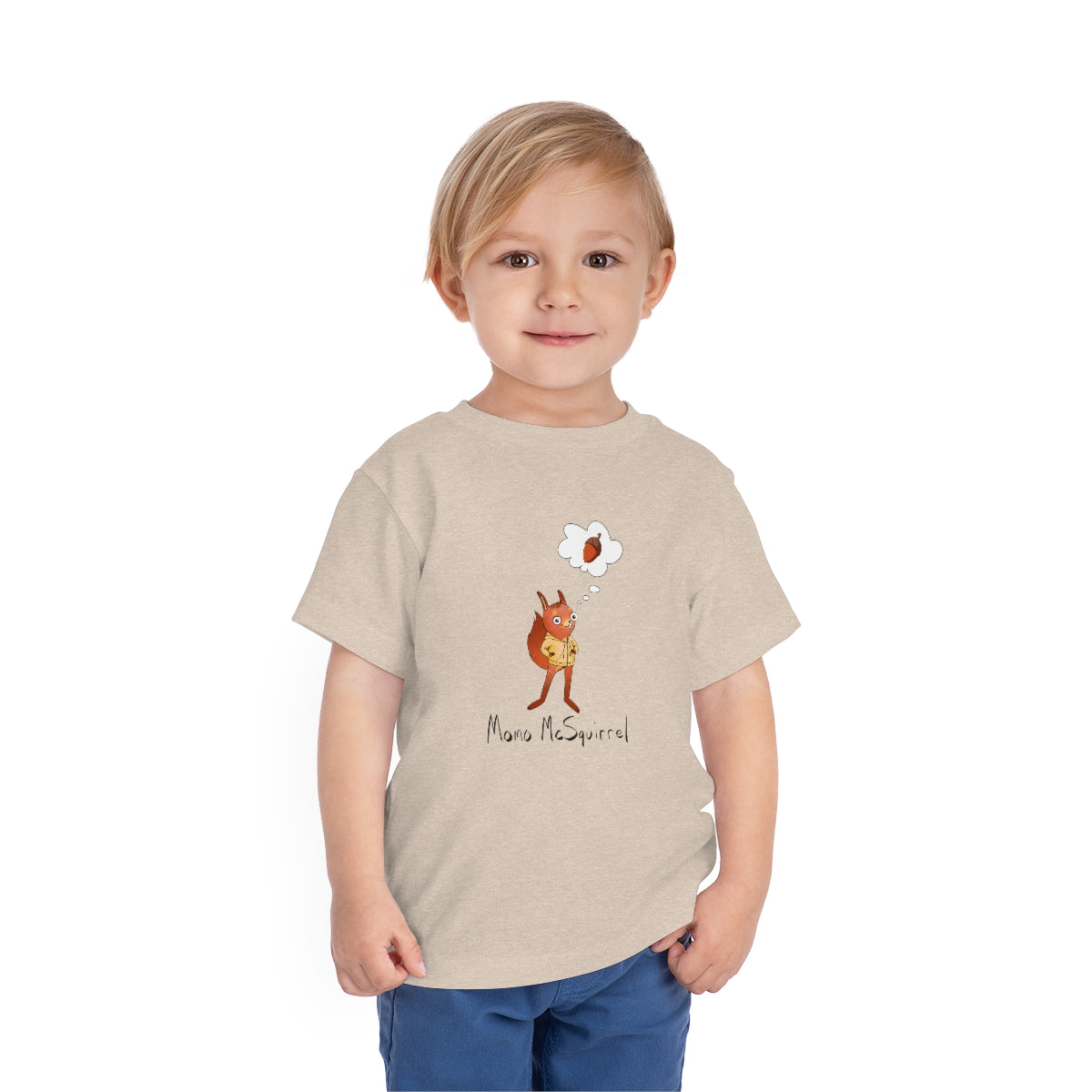 Little Kid Momo McSquirrel Jersey Tee